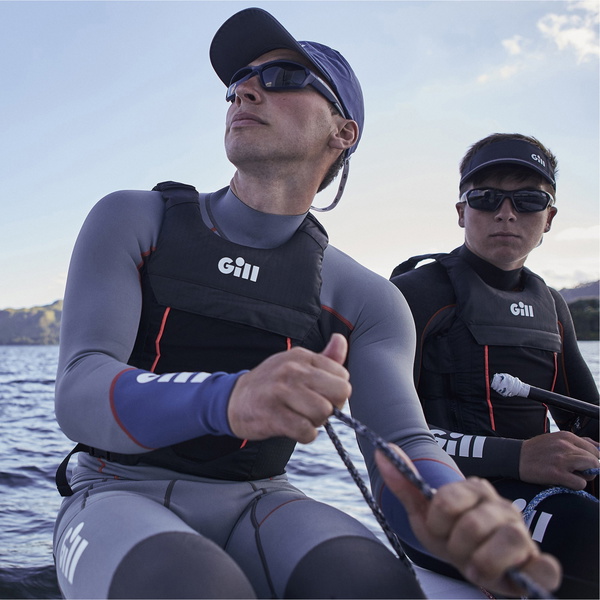 2024 Gill Männer Zenlite 1.5mm Flatlock Neoprene Top 5003 - Steel Grey